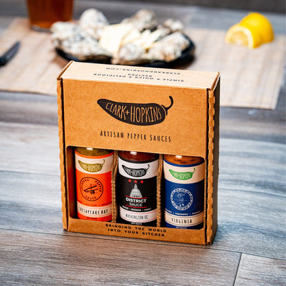 Clark + Hopkins Hot Sauce 3 Pack - Artisan Hot Sauces Bundle