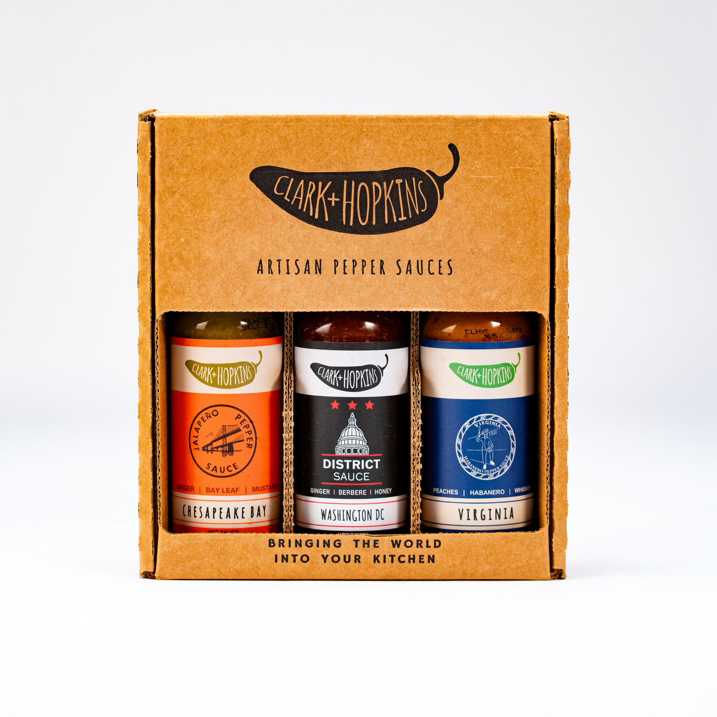 Clark + Hopkins Hot Sauce 3 Pack - Artisan Hot Sauces Bundle